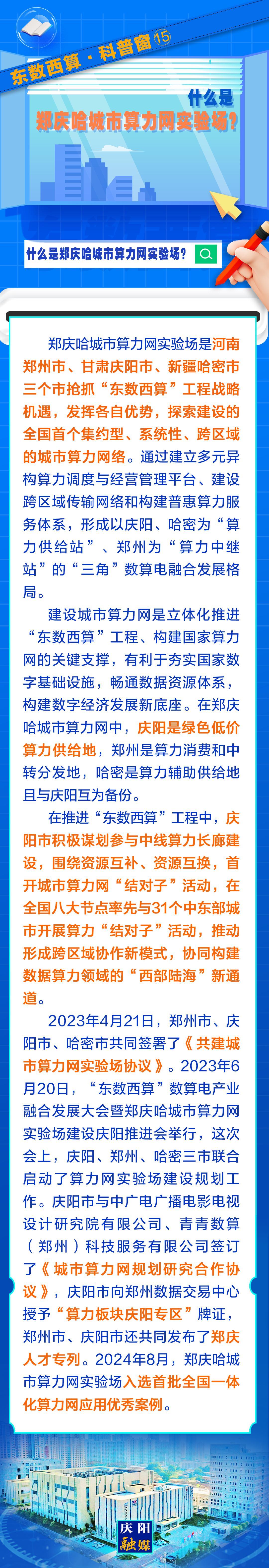 東數(shù)西算·科普窗⒂｜什么是鄭慶哈城市算力網(wǎng)實驗場？